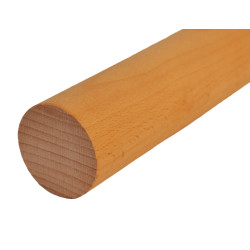 Drevený profil ø 42 x 2250 mm, buk, brúsený, bez náteru Drevený profil ø 42 x 2250 mm, buk, brúsený, bez náteru